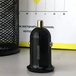 Автомобільний зарядний пристрій Baseus Grain Pro 4.8A 2USB (CCALLP-01) Black [67979] - мініатюра 11