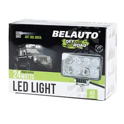 Світлодіодна додаткова LED фара Belauto EPISTAR Spot Далеке світло Алюмінієвий корпус (BOL0803LA) - мініатюра 3