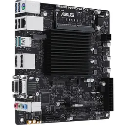 Материнська плата Asus Prime із процесором N100I-D D4-CSM, N100 (4x3.4 GHz), 1xDDR4 SO-DIMM (Max. 16Gb), UHD Graphics, 1xSATA2, 1xM.2, 1xPCI-E 3.0 x1, 8x RTL8111G, 6xUSB3.2/4xUSB2.0, VGA/HDMI/DP, Mini-ITX - мініатюра 3