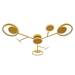 Люстра стельова Brille в спальню LED 30W WW+NW+CW G (BR-01 658С/7) - мініатюра 4
