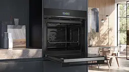Духова шафа електрична Siemens 71 л A+ дисплей конвекція піроліз чорний - мініатюра 2