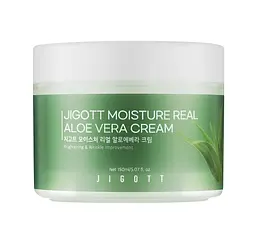 Зволожуючий крем для обличчя Aлoe Moisture Real Aloe Vera Cream Jigott 150 мл