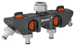 Розподільник Gardena 4-канальний безшумний G 3/4-1 (08194-20)