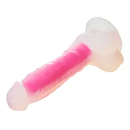 Неоновий фалоімітатор Radiant Glow In The Dark 21 см фіолетовий - мініатюра 5