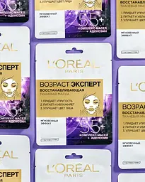 Тканинна маска L'Oreal Paris Вік Експерт 55+ Відновлююча, 30 мл (A9888000) - мініатюра 4