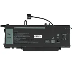 Батарея для ноутбука Dell NF2MW (Latitude 9410) 7.6V 6500mAh 52Wh Чорний - мініатюра 2