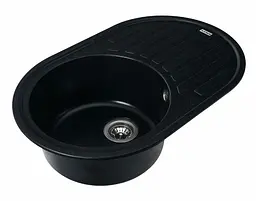 Кухонна мийка Platinum 7750 LIRA Чорний металік (SP000025082) - мініатюра 2