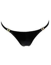 Трусики з мокрим ефектом на застібках Noir Handmade P008, 3XL - мініатюра 4