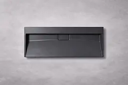 Умивальник VBI Este 120x46 см накладний/підвісний без отвору black VBI-019929