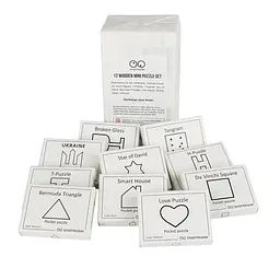 Набір дерев'яних головоломок "Wooden mini puzzle set" Заморочка 12en