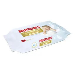 Дитячі вологі серветки Huggies Pure ExSens 48 (5029053585543) - мініатюра 2