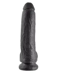 Фалоімітатор King Cock 9" With Balls 26 см чорний - мініатюра 2