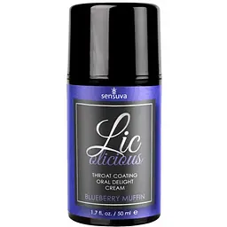 Крем Sensuva Lic-O-Licious Throat Coating Oral Delight Cream Blueberry Muffin 50 мл