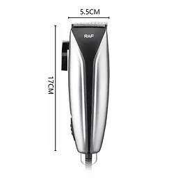 Машинка для стрижки волосся RAF R.415 від мережі 220В 7W Silver-Black - мініатюра 6
