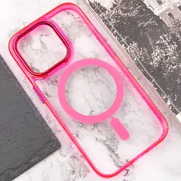 Чохол TPU Iris with MagSafe для Apple iPhone 14 Pro (6.1) Малиновий - мініатюра 5