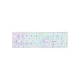 Клавіатура Canyon HKB-W11 Slim Dual Mode Wireless/Bluetooth RGB UA White (CNS-HBTK11W)