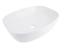 Раковина накладна Qtap Cardinal 600x380x140 White з донним клапаном QT04116257W48465 - мініатюра 1