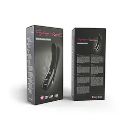 Вібратор подвійний з електростимуляцією Mystim Tingling Aparte eStim Black, міостімулятор - миниатюра 8