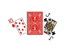 Карти гральні United States Playing Card Company Bicycle Prestige Rider Back 100% Plastic Jumbo Index (red blue) (44100) - мініатюра 3