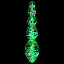 Скляний фалоімітатор DILDO GLOW-IN-THE-DARK TWILIGHT GLEAM GLASS LOVETOYS 66-LV610002 100434 - мініатюра 7