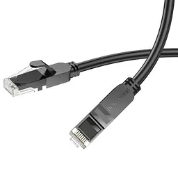 Патч-корд BOROFONE BUS01 Category 6 Gigabit network cable(L-3M) чорний - мініатюра 5