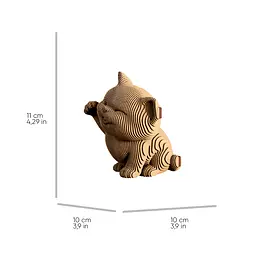 MANEKI KITTEN - Картонний 3Д пазл Cartonic - мініатюра 3