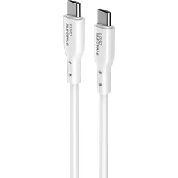 Кабель Type-C to Type-C Euroelectric 100 см 60W 3A білий (100) - мініатюра 2