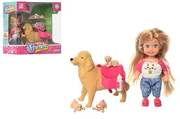 Лялька "Mini doll" із собакою в коробці K899-91 р.16 x 7,2 x 16,5см