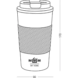 Термочашка МВМ My Home KP-28 M, 510 мл, чорна (KP-28 M BLACK) - мініатюра 3