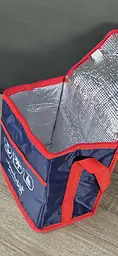 Термосумка 24x16x25 см Stenson Wanderlust R28803 10 л охолодження та збереження температури Синій - мініатюра 4