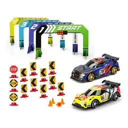 Ігровий набір Silverlit Build 2 Drive Duo Pack Race Set, РК, 2,4 GHz (ГГц), жовта та синя (20705)