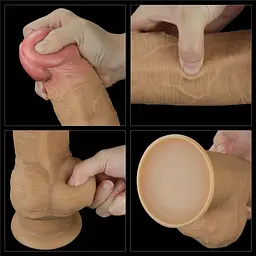 Фалоімітатор Lovetoy Handle Cock 12.5'', 32.8 см (тілесний) - мініатюра 4