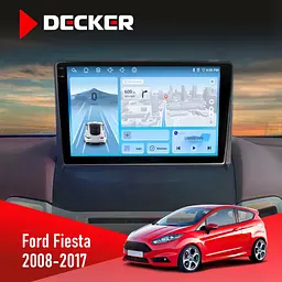 Штатна магнітола Ford Fiesta 2008-2017 Decker D9-010 6x128, DSP, 4G, 2K Decker (НФ-00004650)