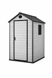 Госпблок-сарай пластиковий BKS 4х6FT з двосхилим дахом · 224 × 147 × 197 см (В×Ш×Г) - мініатюра 3