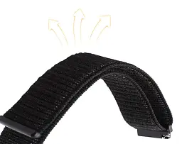 Нейлоновий ремінець Primo для годинника Garmin Vivoactive 3/Vivomove HR/Forerunner 245/645 Black - мініатюра 3