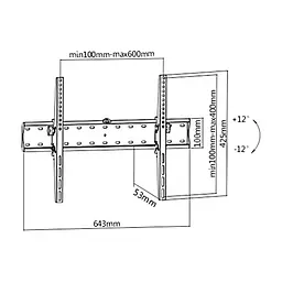 Кронштейн Gembird WM-70T-02 - миниатюра 2
