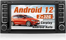 Автомобільне радіо AWESAFE для VW Touareg Transporter T5 Multivan, система Android 12, 7-дюймовий сенсорний екран, 2+32G