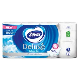 Туалетний папір Zewa Deluxe білий 3 шари 8 рулонів (7322541171739) - мініатюра 2