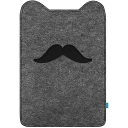 Кігтеточка для котів Barksi Textile Вусатий кіт 50х34 см сіра
