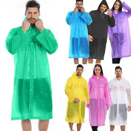 Дощовик, EVA Raincoat, плащ від дощу, зелений, плащ дощовик для риболовлі, з доставкою по Україні (ST) - мініатюра 4