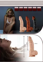 Вібратор Lovetoy Real Extreme 9" 23 см тілесний - мініатюра 6