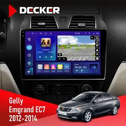 Штатна магнітола Gelly Emgrand EC7 2012-2014 Decker D10-009 4x64, DSP, 4G, 2k Decker (НФ-00008493)