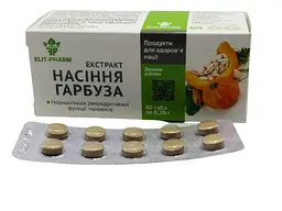 Екстракт Elit-Pharm насіння гарбуза із селеном 80 таблеток - мініатюра 5