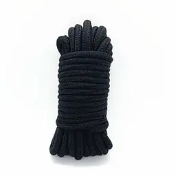 Мотузка Шибарі для BDSM-ігор довжиною 10 метрів Чорний K0561-1