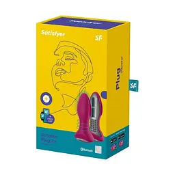 Satisfyer Rotator Plug 2+ - Анальна пробка з обертанням, 12.8х3.6 см, червоний - мініатюра 9