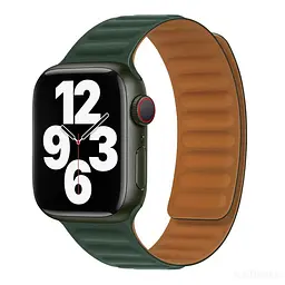 Магнітний ремінець Magnetic Soft Touch Apple Watch 41/Watch 40/Watch 38mm Sequoia Green (37190_3610696)