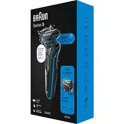 Електробритва Braun Series 5 51-B1000s black/ blue (6851747) - мініатюра 3