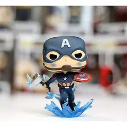 Фігурка Funko Pop! Avengers Endgame: Капітан Америка з мйольніром 9.6см (45137) [117709] - мініатюра 4