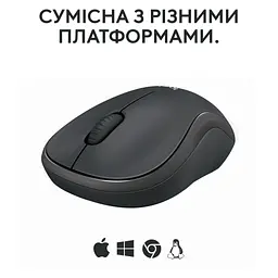Миша Logitech M240 Silent Bluetooth Graphite - мініатюра 7