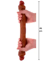 Фалоімітатор Get Real Foreskin D-Dong, 46 см (коричневий) - мініатюра 3